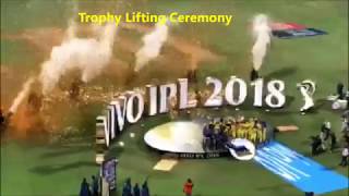 IPL Final 2018 highlights  CSK VS SRH  CSK winning moments  trophy celebrations  stadium view [upl. by Jacqui]