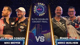 Jules Van Dongen amp Mike Brewer vs Dennis Huss amp Mirko Muelheim  Cricket Final  NDA Team Dart [upl. by Gibrian]