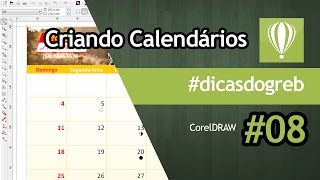 CorelDRAW  Criando Calendários e Modelos Grátis dicasdogreb [upl. by Omland]