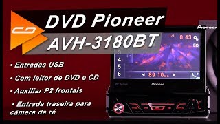 DVD Pioneer AVH3180BT Conexão Bluetooth e Funções do Player Automotivo – Connect Parts [upl. by Croom970]