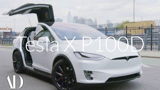 Tesla Model X P100D TestDriving the World’s Fastest SUV  Architectural Digest [upl. by Celina208]