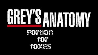 GREYS ANATOMY  Lyrics  portion for foxes [upl. by Ynitsed]