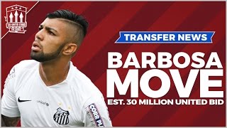 Gabriel BARBOSA to Sign for Manchester United  Transfer News [upl. by Eniffit]