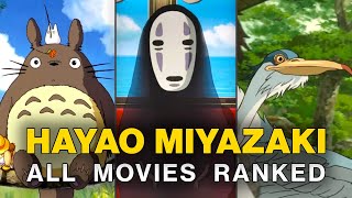 Hayao Miyazaki All Movies Ranked [upl. by Holden]