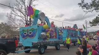 Parada de Mardi Gras en Dothan Alabama 💜💚💛 [upl. by Hilbert]