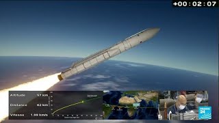 Le télescope spatial James Webb de la Nasa lancé depuis Kourou par une fusée Ariane 5 [upl. by Giorgio276]