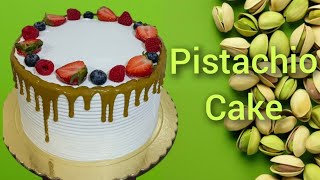 How To Make A Pistachio Cake 🤤 [upl. by Beutler]