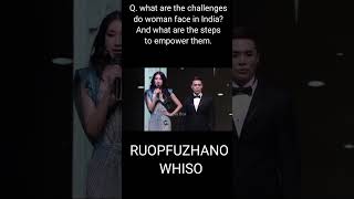 Miss Universe India 2024 TOP 5 QampA RUOPFUZHANO WHISO FROM NAGALAND missuniverse missworld [upl. by Culhert337]