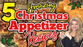 5 MouthWatering CHRISTMAS APPETIZER RECIPES You Must Try  Easy HOLIDAY Party APPETIZER RECIPES [upl. by Lebasy68]