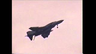 German Air Force F4F Phantom display at the 1995 RAF Leuchars Airshow [upl. by Anitniuq]