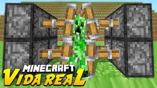 Minecraft  VIDA REAL  3 ARMADILHA DE CREEPER [upl. by Irma]