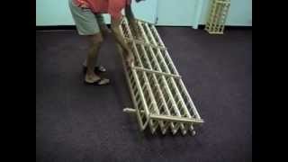 Wine Rack Assembly Video for Short Depth Individual Bottle Wine Racks [upl. by Geer156]