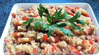 Közlenmiş Patlıcan Salatası  Fosul Salatası  Bizim Terek [upl. by Penelope]