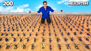 We Fly 200 RC Helicopters Worth ₹100000🔥 आसमान में खलबली मच गई  Crazy Experiment [upl. by Aneele]