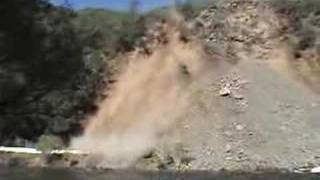 Rock Slide Hwy 140 Yosemite Part 2 [upl. by Divadnahtanoj]