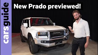 Toyota Prado 2024 walkaround preview Engines design more detailed for new LandCruiser 250 Series [upl. by Sinnej727]