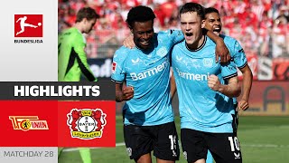 Ready To Be Crowned  Union Berlin  Bayer 04 Leverkusen 01  Highlights  MD 28 – Bundesliga [upl. by Sloane]