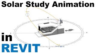 Sun Settings and Solar Study Animation in Revit Tutorial [upl. by Kliber156]