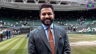 Indian cricket captain Rohit Sharma visits Wimbledon [upl. by Yrad]