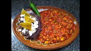 Huevos con nopales en salsa de chile guajillo  El Sazon De Toñita  Comida Mexicana [upl. by Anurb35]