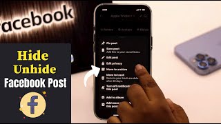 Hide and Unhide Posts on Facebook on Mobile How To [upl. by Rabush]