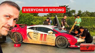 NEW LAMBORGHINI PARTS OVERNIGHT FROM BANGKOK DISASTER [upl. by Dnomad]