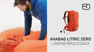 AVABAG LiTRIC ZERO Lawinenrucksack Deutsch  ORTOVOX [upl. by Wainwright]