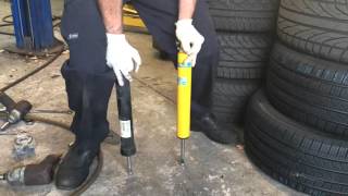 Stock F30 shocks versus new Bilstein B8 [upl. by Aenert]