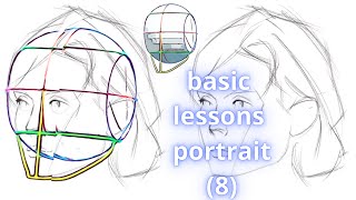 Learn the Loomis Method and draw the head from a 34 perspective part 2 Exercise 3 [upl. by Ossy]