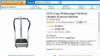 The Crazy Fit Massager Full Body Vibration Exercise Machine Review [upl. by Ahsatal230]