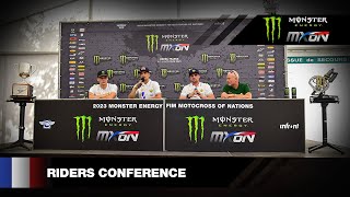 Team Press Conference  Monster Energy FIM Motocross of Nations 2023 MXGP Motocross [upl. by Anastasie]