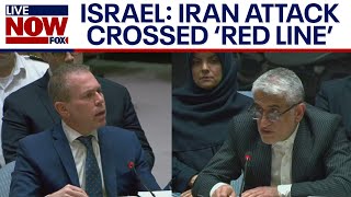 Iran attacks Israel Ambassadors speak at UN Security Council meeting  LiveNOW from FOX [upl. by Simah]