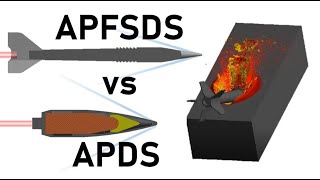 3BM9 APFSDS vs L15A5 APDS  1960s APFSDS vs APDS Simulation  Armour Piercing Developments Vol 4 [upl. by Eoin]