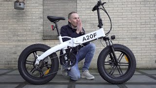 This Foldable Fat Tire Ebike Is A BEAST ADO A20F Electric Bike Review [upl. by Mohandas]