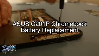 ASUS Chromebook C201P Battery Replacement [upl. by Mack]