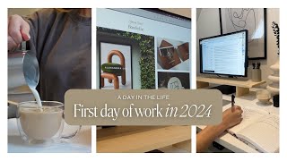 A day in my life 👩‍💻 First day back at work in 2024  catch up amp resolutions [upl. by Frye23]