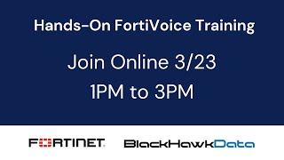 HandsOn FortiVoice Training Livestream [upl. by Campney954]