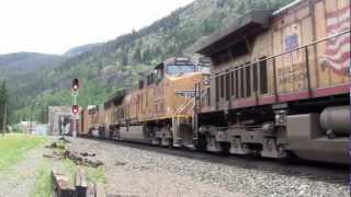 HD Mountain railroading in Colorado A day at Moffat Tunnel Rollins Pass July 2012 [upl. by Rozanna]