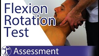 Flexion Rotation Test  Upper Cervical Spine Rotation [upl. by Wildon548]