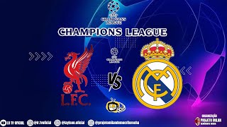 🏆Champions League Demócrito Rocha Liverpool 🆚 Real Madrid  Organ Projeto MilanDR [upl. by Seldon226]