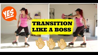 How To Transition On Roller Skates  BEGINNERS GUIDE [upl. by Blunk]