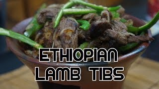 አማርኛ Ethiopian Lamb Tibs Recipe Video  Amharic Sweet Peppers [upl. by Ydolem]