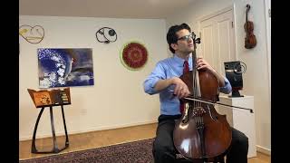 SaintSaëns Allegro Appassionato for cello and well solo during quarantine Amit Peled cello [upl. by Derrik732]