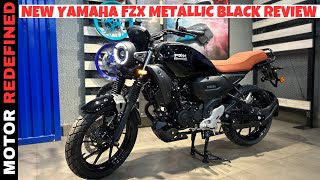 All New Yamaha FZ X Metallic Black 2024 Model Review  On Road Price Colors Mileage amp Exhaust [upl. by Eceirtal]