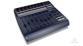 BCONTROL FADER BCF2000 TotalRecall USBMIDI Controller with 8 Motorized Faders [upl. by Nav]