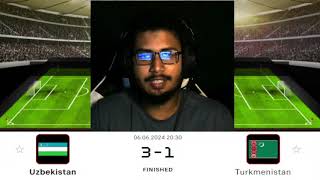 Uzbekistan vs Turkmenistan 2026 FIFA World Cup Qualifiers AFC Football Match Highlights PLSS 126 [upl. by Llerrahs]