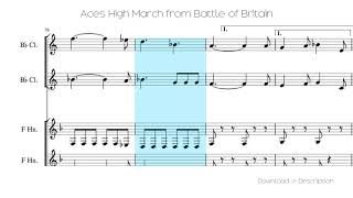 🎶 Aces High March From Battle Of Britain 🎸🎸 [upl. by Ahsinej470]