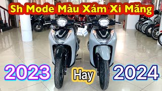 Sh mode 2023 và 2024 phiên bản thể thao màu xám xi măng  Giá xe  Trả góp shmode2023 shmode2024 [upl. by Ahsaetal]