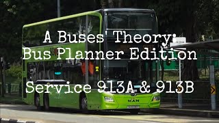 A Buses Theory Bus Planner Edition Service 913A amp 913B As Peak Hour SWT [upl. by Eceinaj]