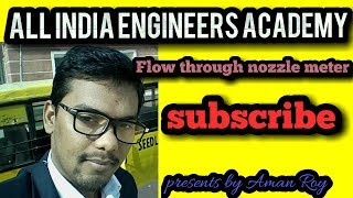 Flow through nozzle meter  fluid mechanics [upl. by Bluefield829]